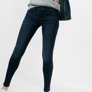 Express Dark Blue MIA Mid Rise Legging Denim Jeans